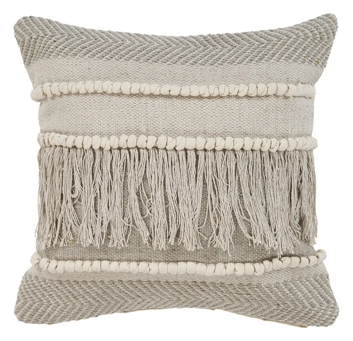 Beige Comfort Throw Pillow