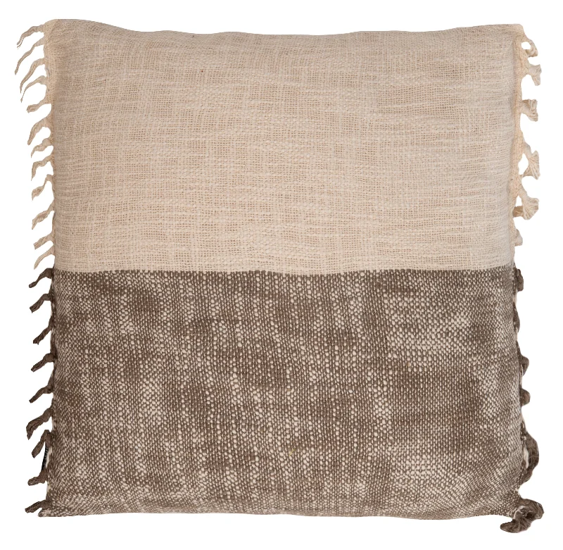 Beige/Grey Roren Pillow 18" x 18"