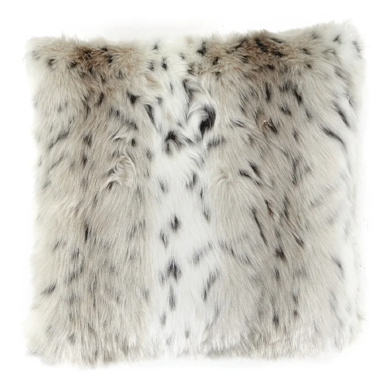 Faux Lynx Fur Pillow