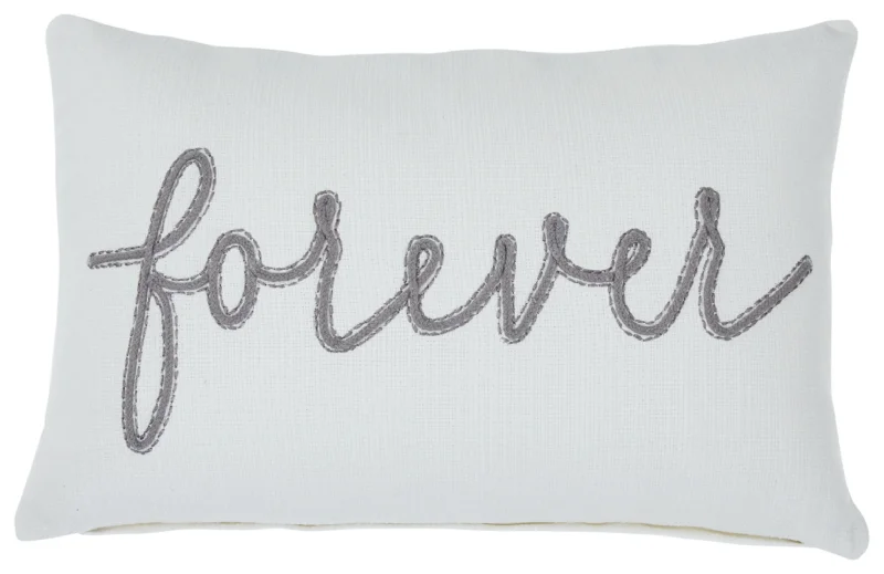 Forever Pillow White/Gray by Ashley Furniture