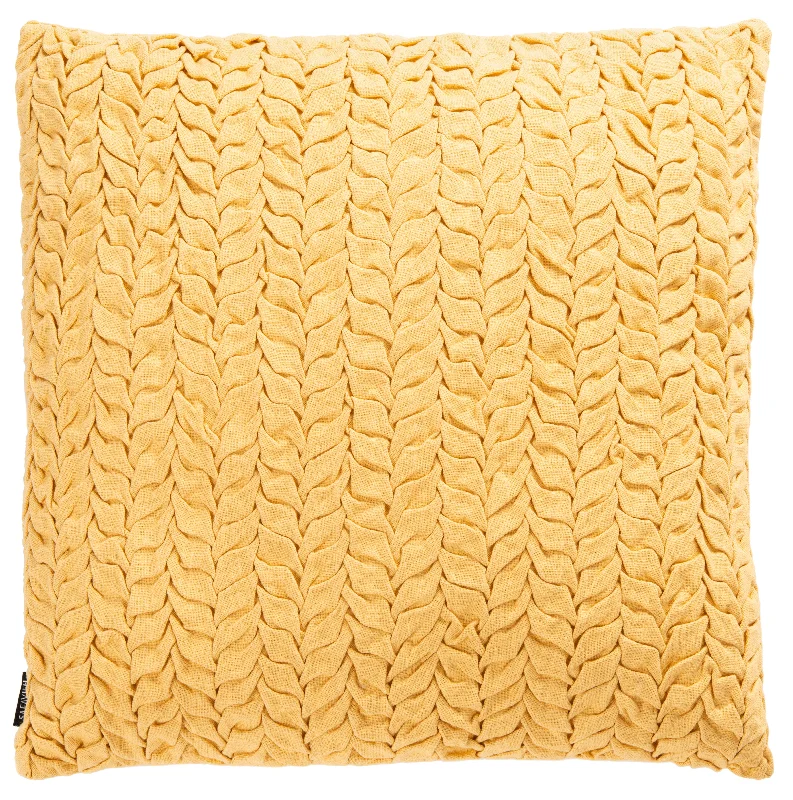 Mustard Embellished Frenie Pillow 20" x 20"