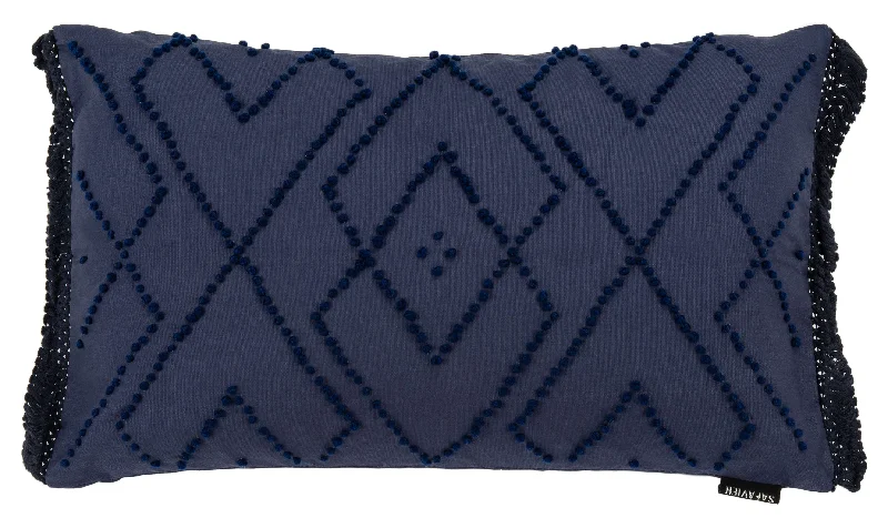 Navy Sorena Pillow 12" x 20"