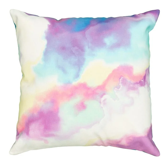 Neoteric Watercolor Indoor/Outdoor Throw Pillow