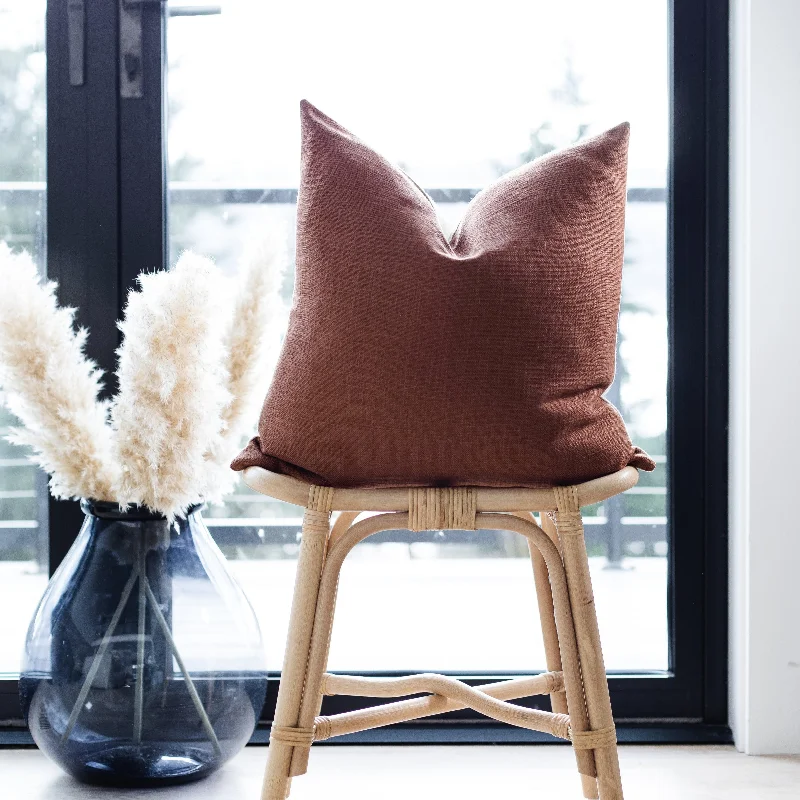 PATINA || Textured Rust Pillow Cover