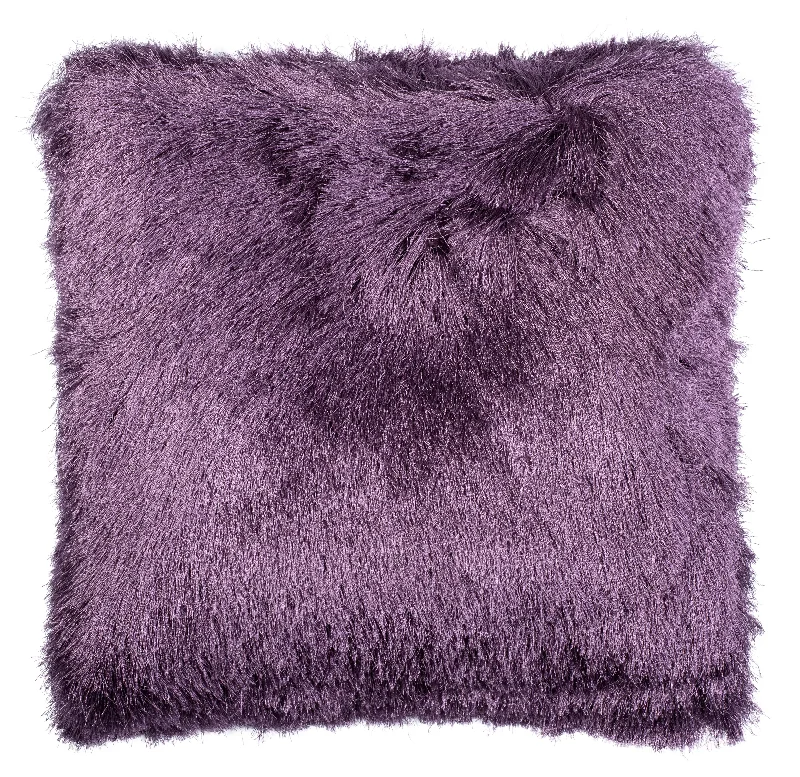 Purple Cali Shag Pillow 20" x 20"