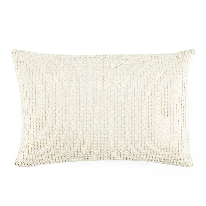 Cream Tiny Tiles Pillow