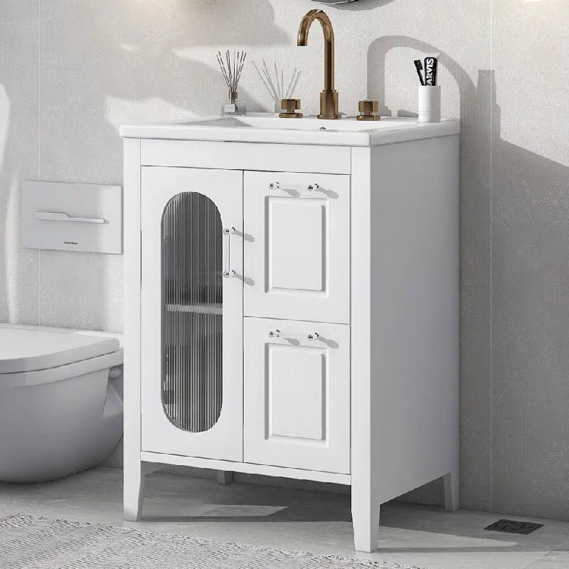 30" Bathroom Vanity with Sink, Bathroom Vanity Cabinet