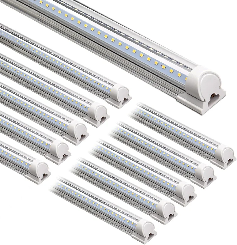 Barrina LED Shop Light, 8FT 72W 10000LM 5000K, Daylight White, V Shape - $115