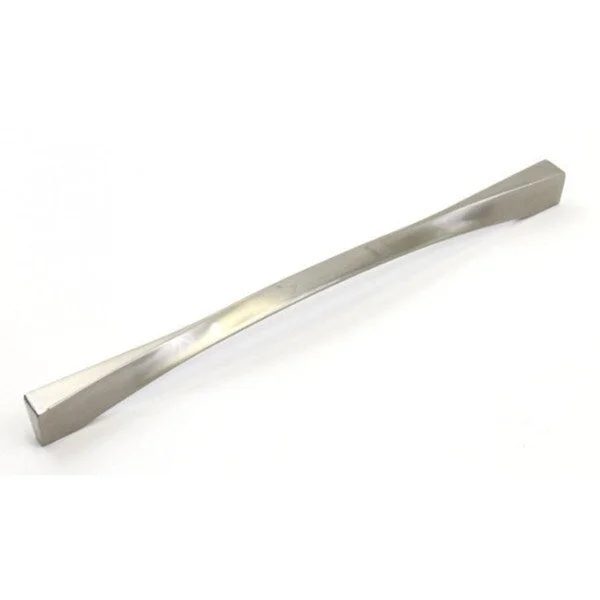 Contemporary 13.25-inch Twist Stainless Steel Finish Cabinet Bar Pull Handle (Set of 10)