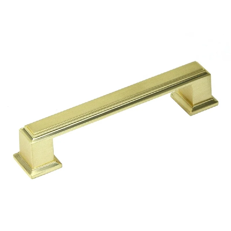 Contemporary 4.25-inch Roma Champagne Gold Finish Cabinet Handle (Case of 15)