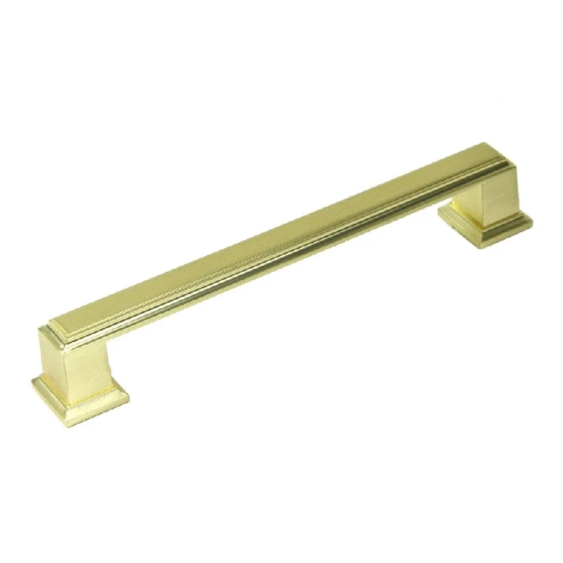 Contemporary 5.75-inch Roma Brushed Champagne Gold Finish Cabinet Handle (Case of 5)