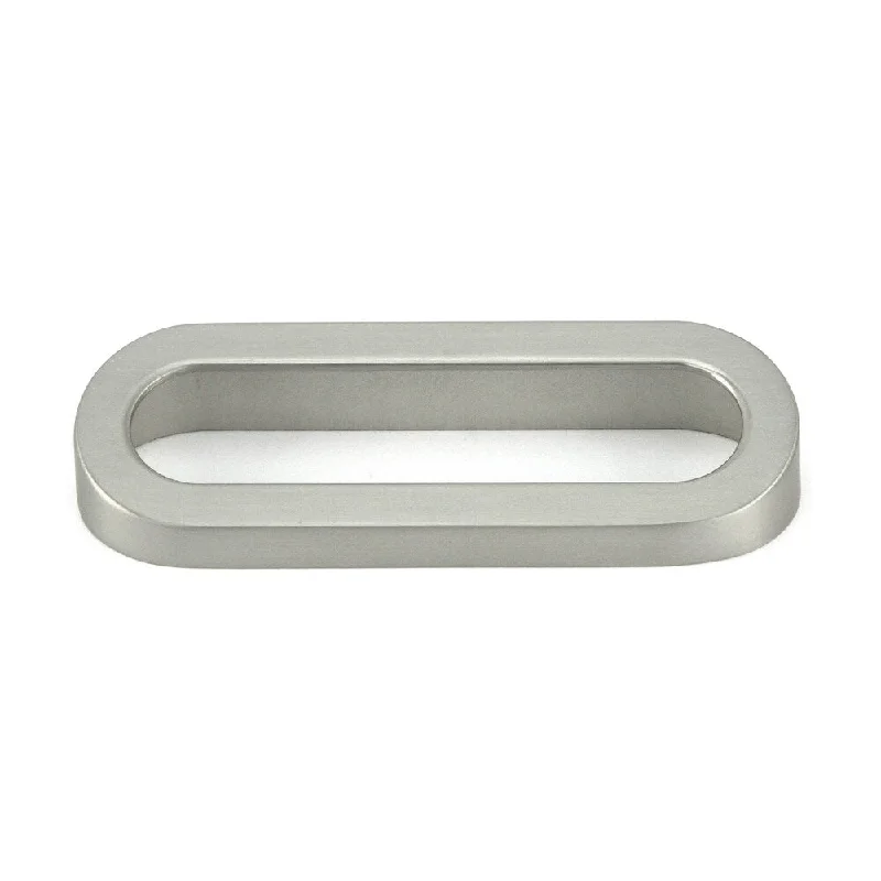 Contemporary Ring 4-inch Round Circular Stainless Steel Brushed Nickel Cabinet Bar Pull Handle (Case of 10)