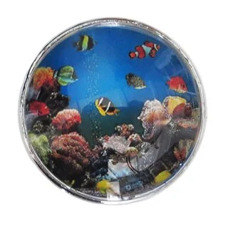 Fish in Ocean Glass Drawer/ Door/ Cabinet Pull Knob (Pack of 6)