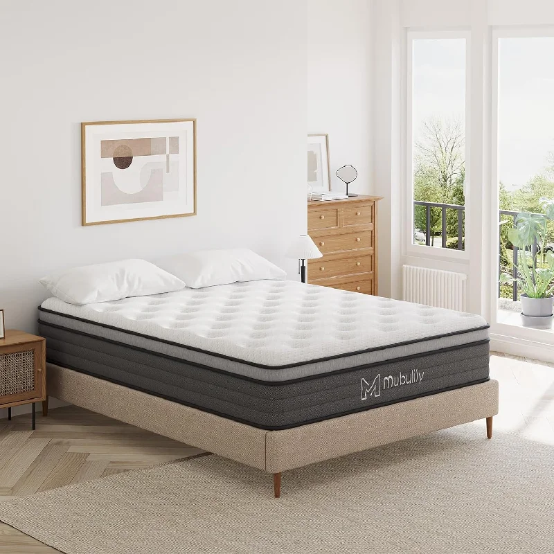 Full Mattress,12 Inch Hybrid Mattress in a Box with Gel Memory Foam - $115