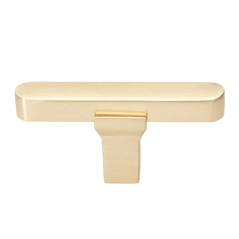 GlideRite 2.25 inch Solid Flat Drawer Cabinet T Knob, 4842-T-CHPG