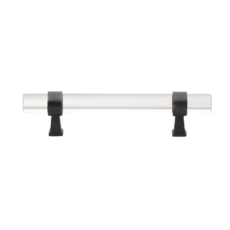 GlideRite 25-Pack 3-3/4-inch Center Acrylic Cabinet Pull