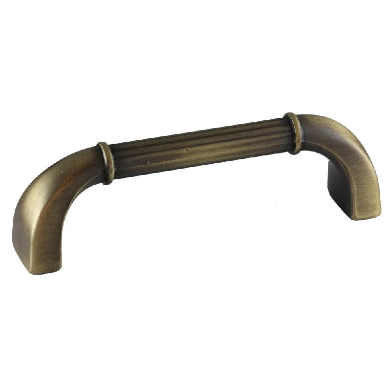 GlideRite 3.75-inch Antique Brass Deco Cabinet Pulls (Pack of 25)