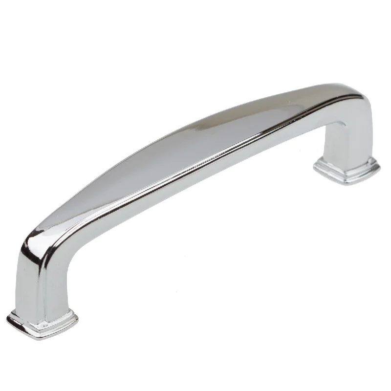 GlideRite 5-Pack 3-3/4 in. Center Polished Chrome Deco Cabinet Pulls - Polished Chrome