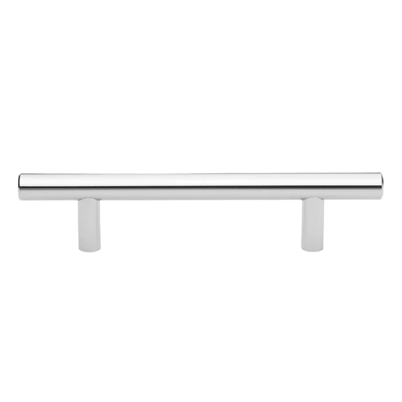 GlideRite 6-inch Solid Polished Chrome Handles 3.75 inch CC Cabinet Bar Pulls (Pack of 10 or 25)