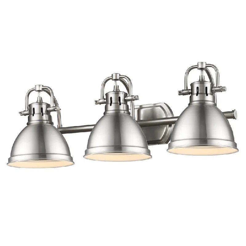 Golden Lighting 'Duncan' Pewter 3-light Bath Vanity