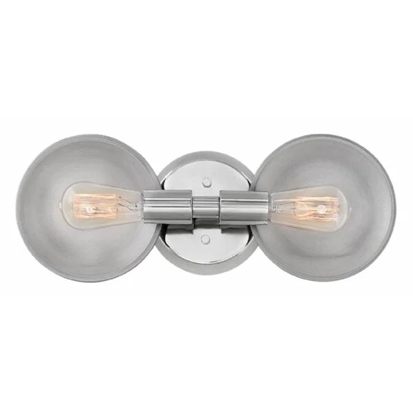 Hinkley Boyer 2-Light Vanity Light in Polished Nickel