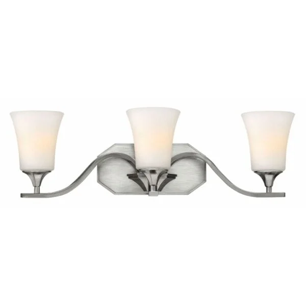 Hinkley Brantley 3-Light Vanity Light in Brushed Nickel