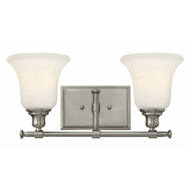 Hinkley Colette 2-Light Vanity Light in Brushed Nickel