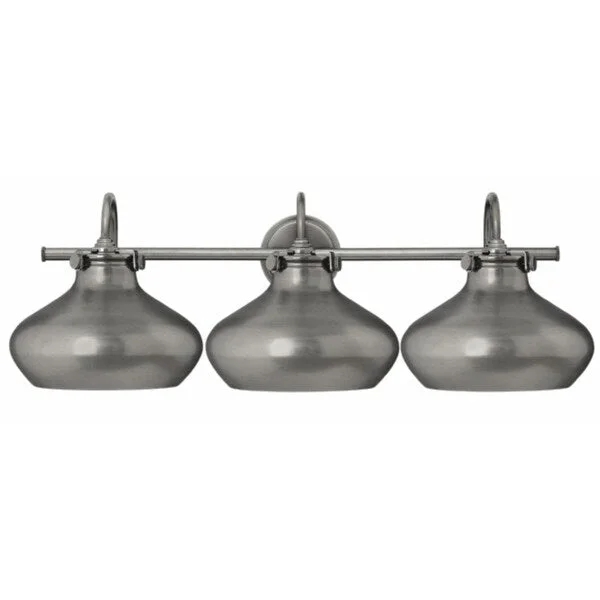 Hinkley Congress 3-Light Vanity Light in Antique Nickel