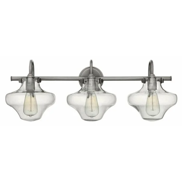 Hinkley Congress 3-Light Vanity Light in Antique Nickel