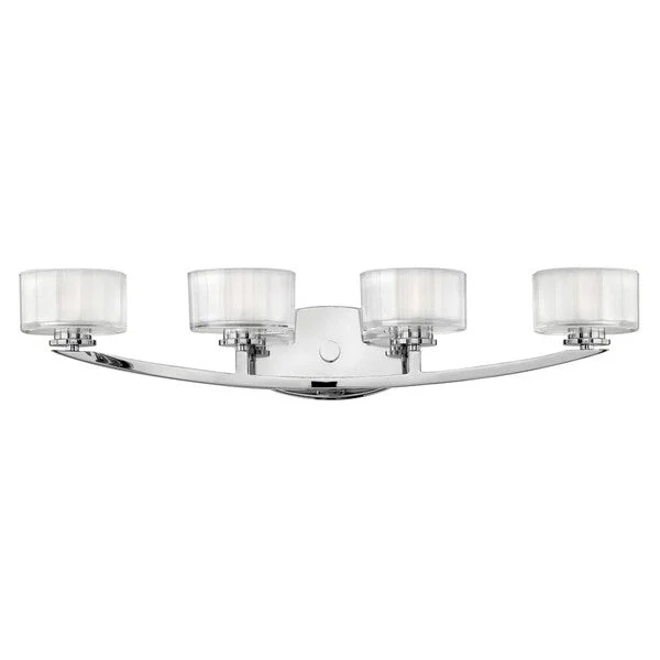 Hinkley Meridian 4-Light Vanity Light in Chrome