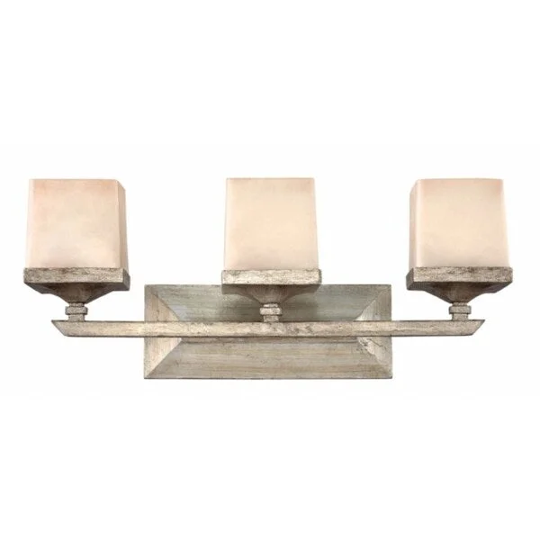 Hinkley San simeon 3-Light Vanity Light in Silver Leaf