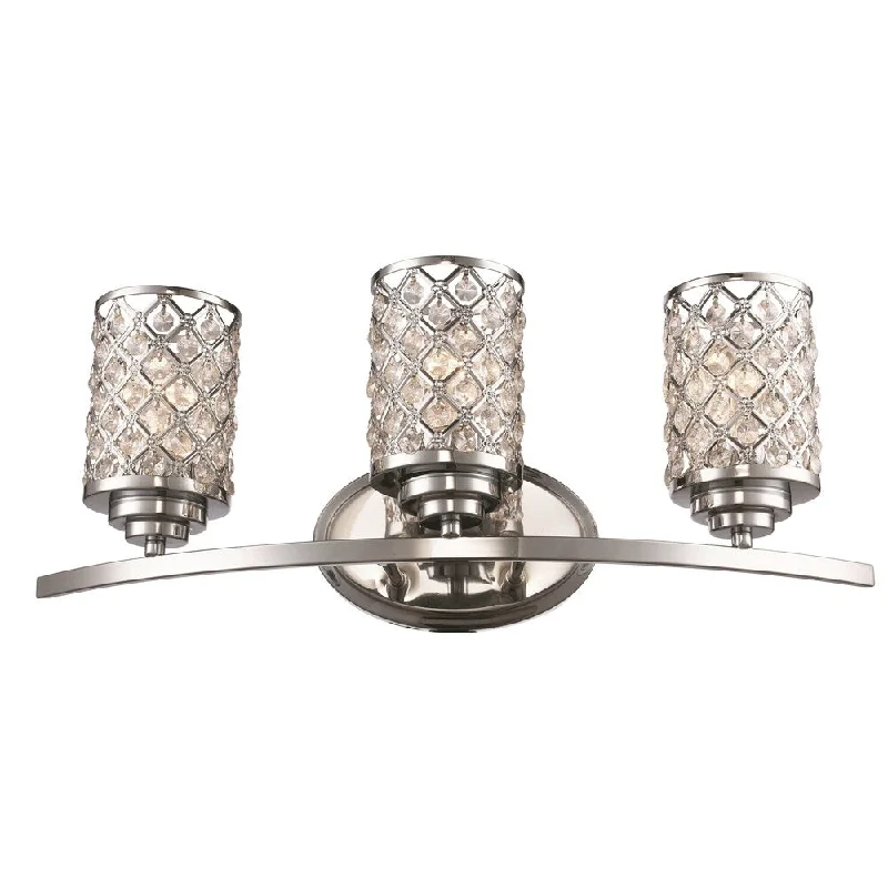 Infusion Polished Chrome 3-light Vanity Bar