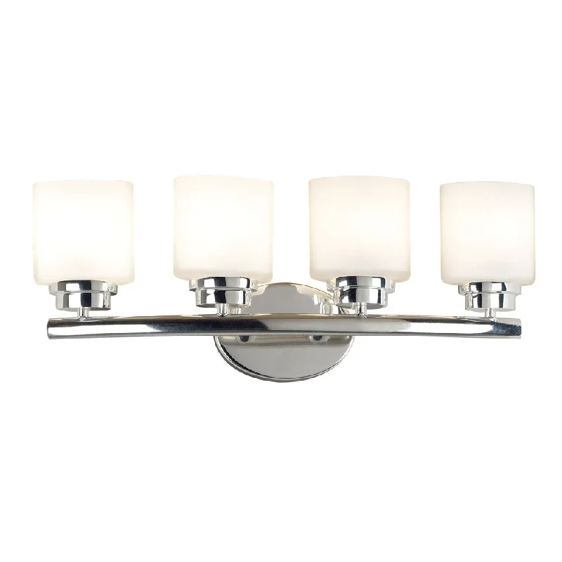 Jezebel 4-light Polished Nickel Vanity