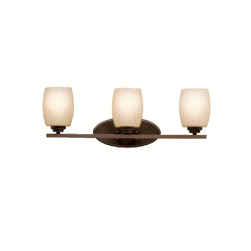 Kichler Lighting Eileen Collection 3-light Olde Bronze LED Bath/Vanity Light - olde bronze