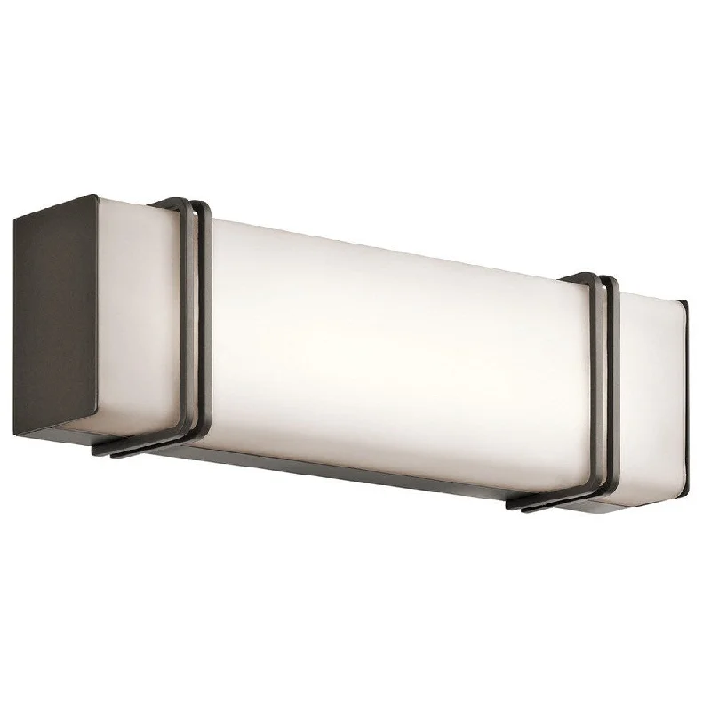 Kichler Lighting Impello Collection 18-inch Olde Bronze LED Linear Bath/Vanity Light