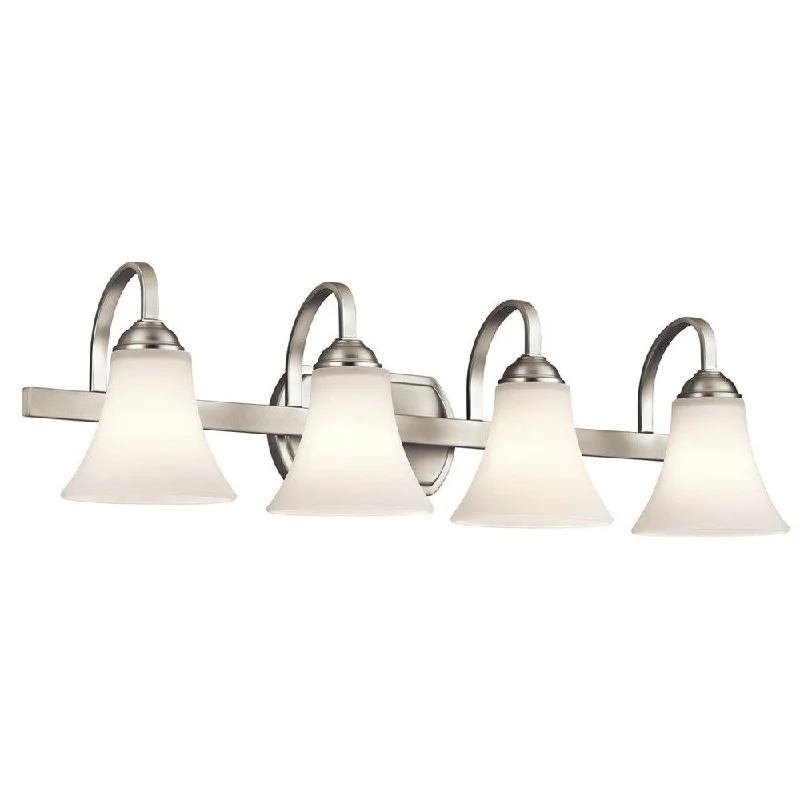 Kichler Lighting Keiran Collection 4-light Brushed Nickel LED Bath/Vanity Light