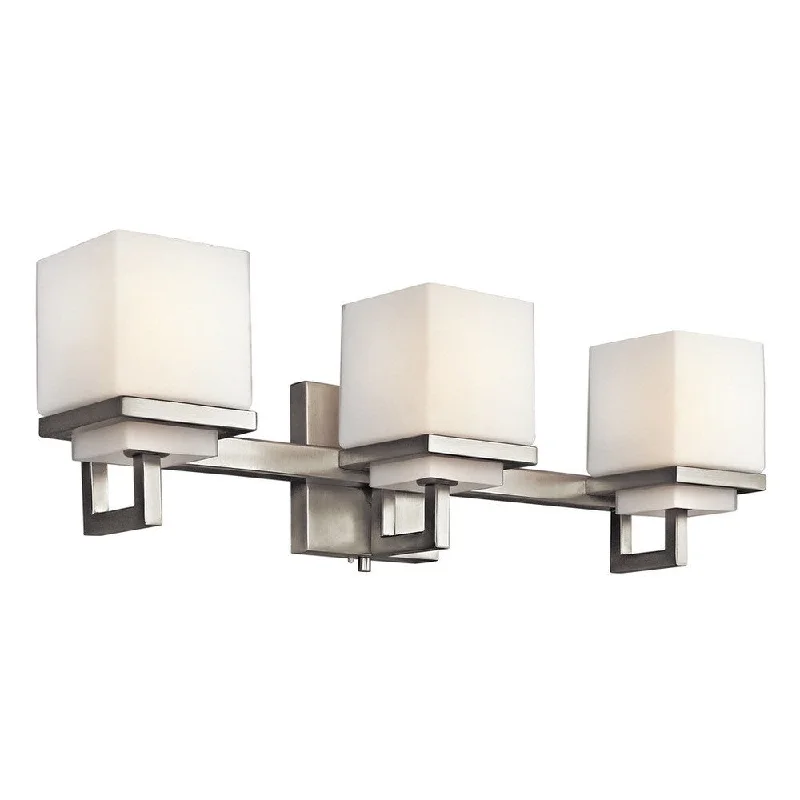 Kichler Lighting Metro Park Collection 3-light Brushed Nickel Bath/Vanity Light - Brushed Nickel