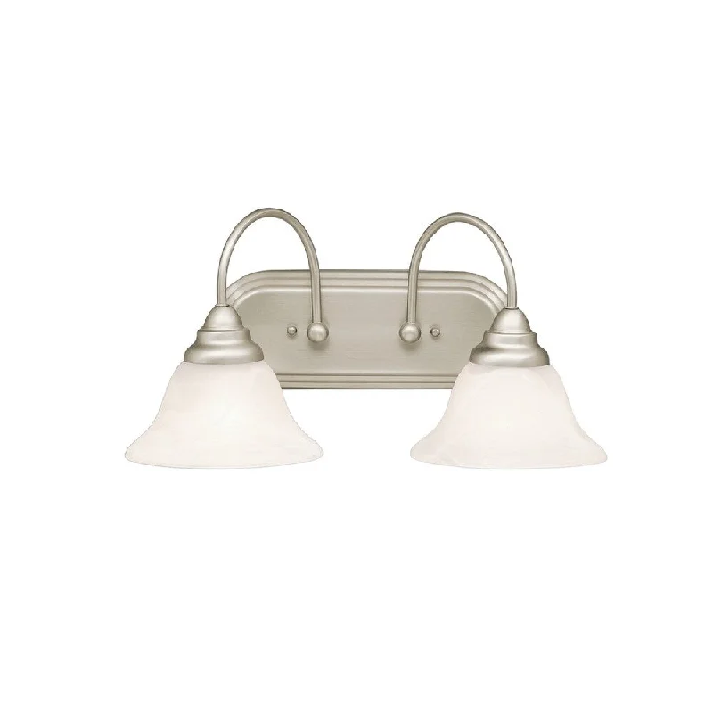 Kichler Lighting Telford Collection 2-light Brushed Nickel Fluorescent Bath/Vanity Light - Brushed nickel