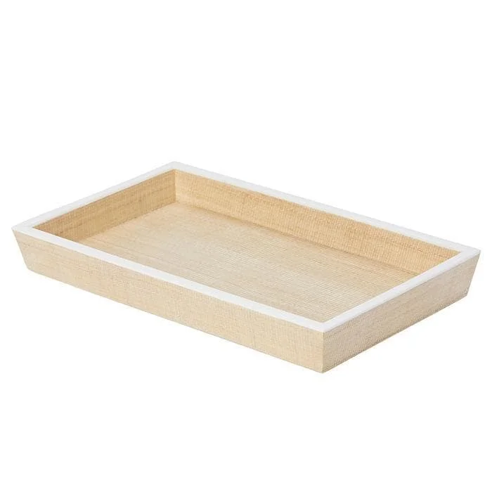 Maranello Beige White Abaca Resin Medium Tray