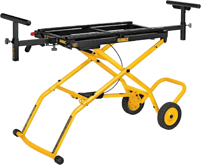 Miter Saw Stand With Wheels (DWX726), Yellow - $140