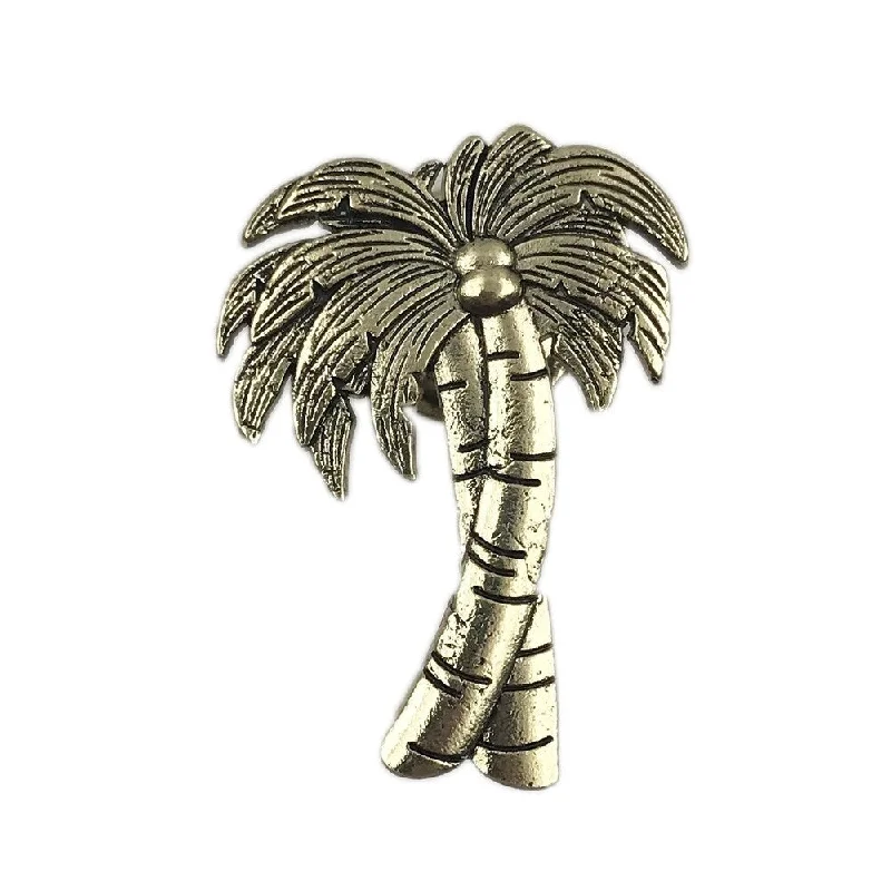 Palm Tree Metal Drawer, Cabinet Knob - Set of 6