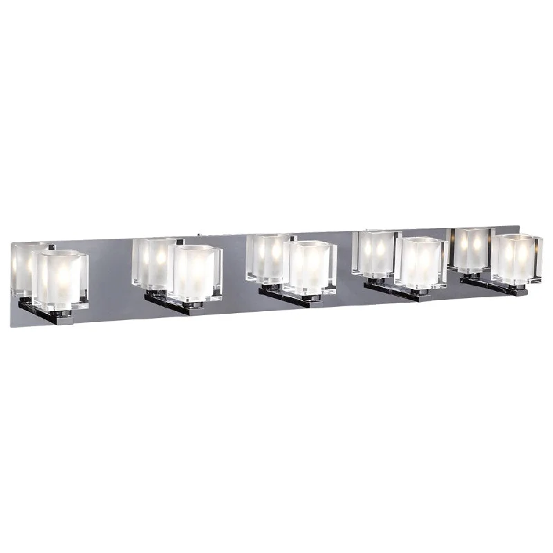 PLC Lighting 5 Light Vanity Glacier Collection