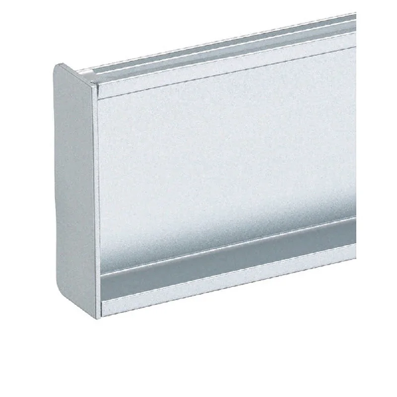 Schwinn Hardware Handle-Free Cabinet Hardware 6K378 C Cap Left and Right Silver Rectangle Component