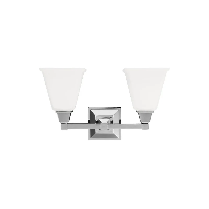 Sea Gull Denhelm 2-light Vanity Fixture with Bulbs