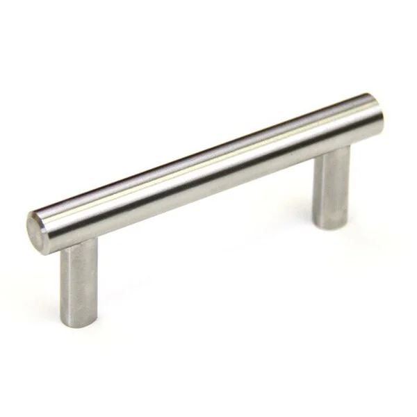 Solid Stainless Steel 4-inch Brushed Nickel Cabinet Bar Pull Handles (Case of 15)