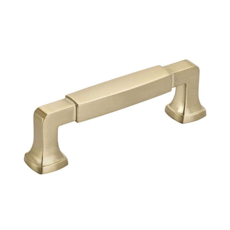 Stature 3-3/4 in (96 mm) Center-to-Center Golden Champagne Cabinet Pull - 3.75