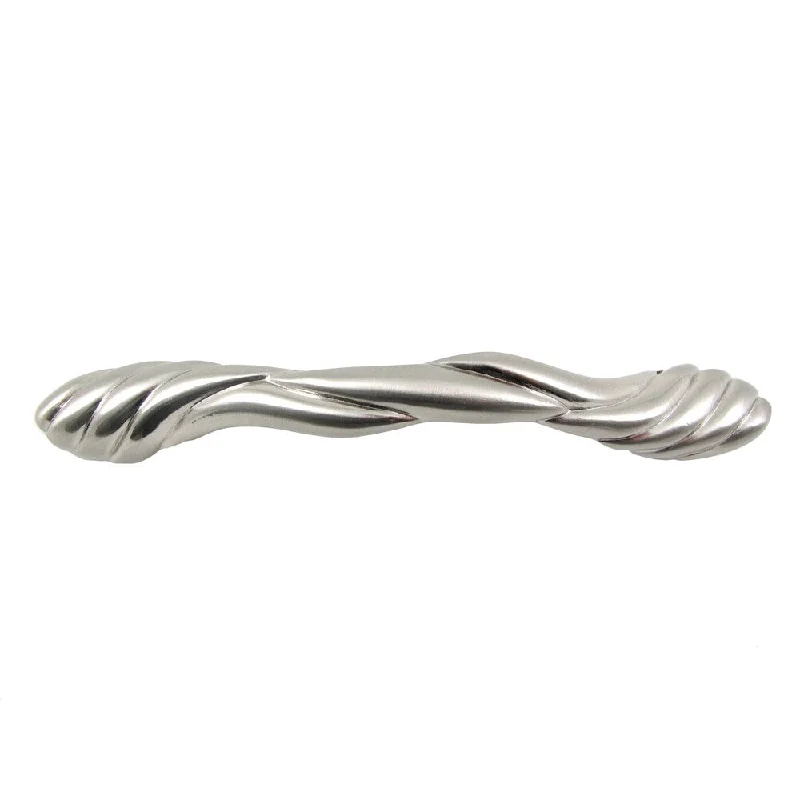 Stone Mill Hardware Satin Nickel Cabinet Hardware Braided Pulls (Set of 10)