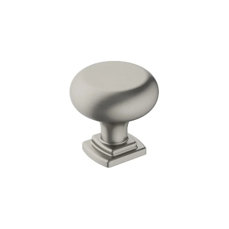 Surpass 1-1/4 in (32 mm) Diameter Satin Nickel Cabinet Knob - 1.25