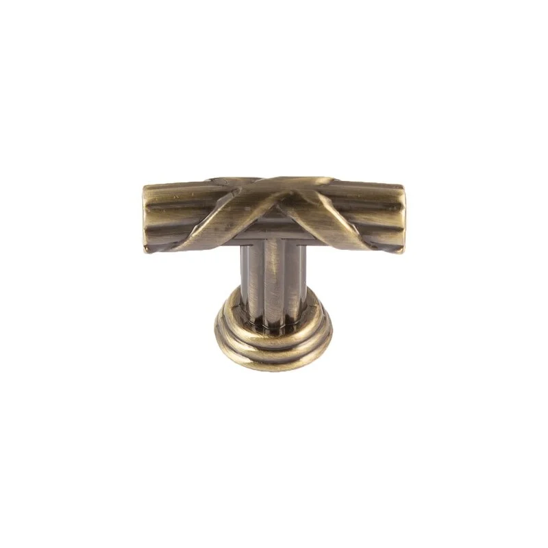 Utopia Alley Riga Cabinet Ring Pull Knob/Pull, Antique Brass, knob 1.58"/3.75"/5" center to center - Antique Brass