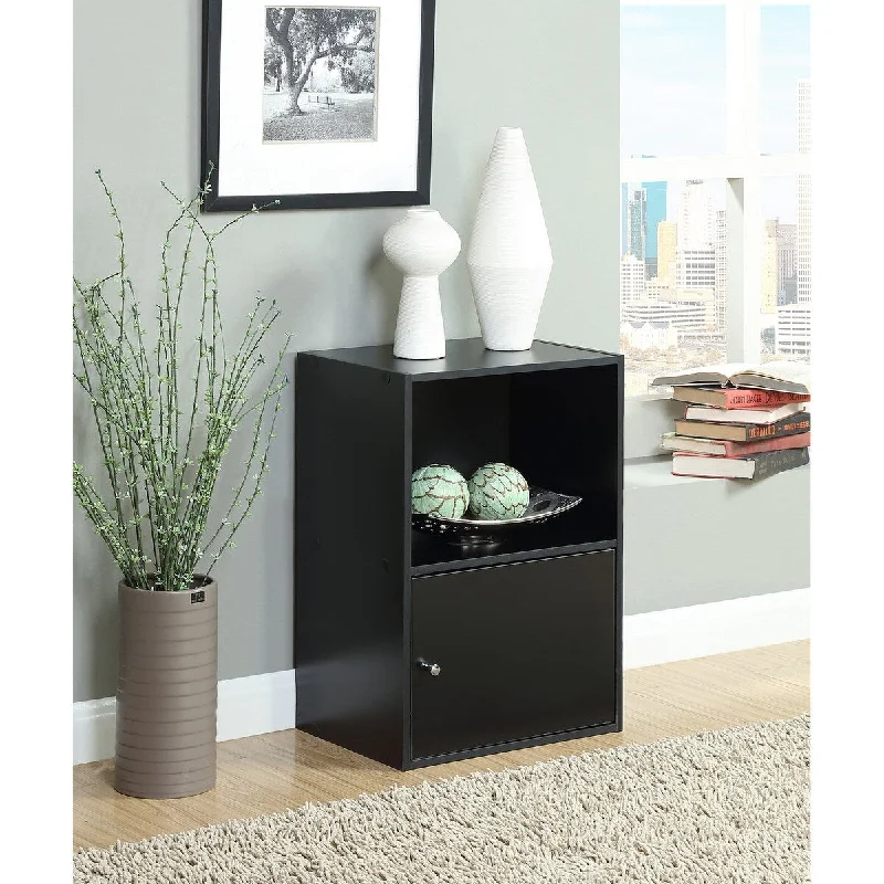 X-Tra Storage 1-Door Modular Cabinet, Black